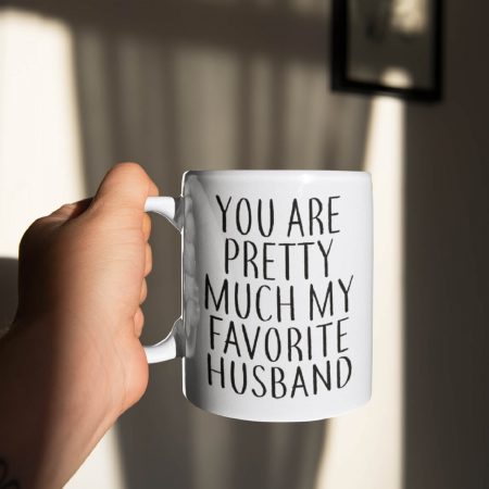 Primgi 11 oz Ceramic Favorite Husband Coffee Mug Gift For Anniversary