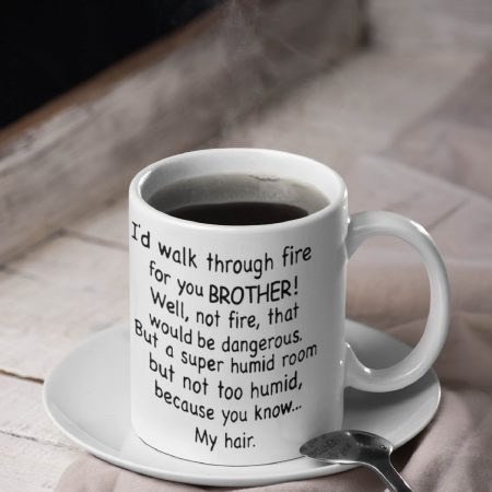 Primgi 11oz Ceramic Brother Coffee Mug For Birthday