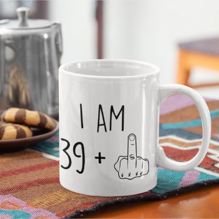 Primgi 11oz Ceramic I Am 39+ Coffee Mug For Birthday