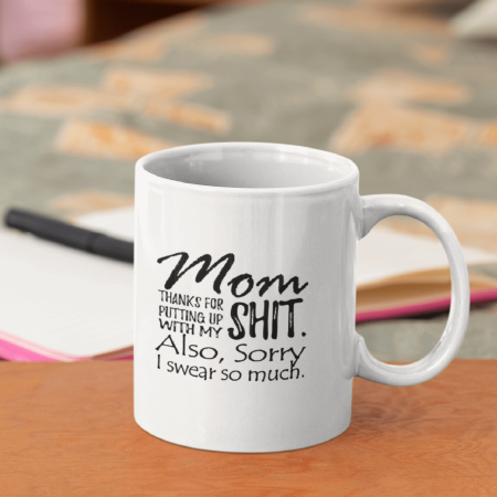 Primgi 11 oz Ceramic Coffee Mug for Mom's Day Gift