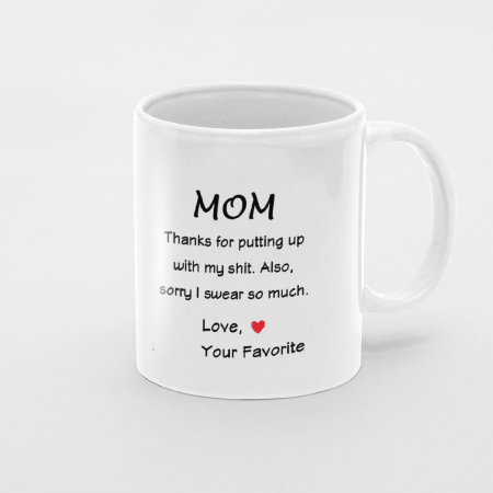 Primgi 11 oz Ceramic Coffee Mug for Mom's Day Gift