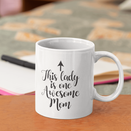 Primgi 11 oz Ceramic Coffee Mug for Mom's Day Gift