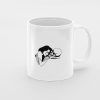 Primgi 11 oz Ceramic Lady With Skelton Printed Coffee Mug