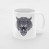 Primgi 11 oz Ceramic Lion Head Printed Coffee Mug