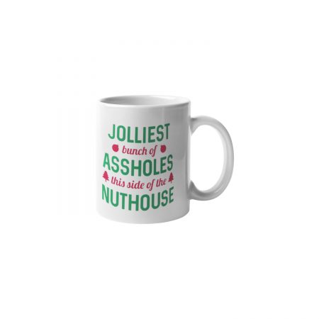 Primgi 11 oz Ceramic Nuthouse Christmas Coffee Mug