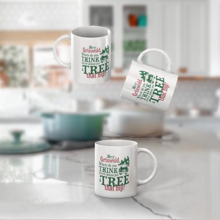 Primgi 11 oz Ceramic A Tree that Big Christmas Coffee Mug