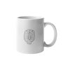 Primgi 11 oz Ceramic Alphabet-Q Printed Coffee Mug