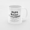 Primgi 11oz Ceramic Papa Known Coffee Mug For Father's Day