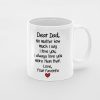 Primgi 11oz Ceramic Dear Dad Coffee Mug For Father's Day