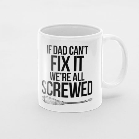 Primgi 11oz Ceramic Dad Fix It Coffee Mug For Father's Day