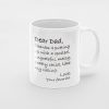 Primgi 11oz Ceramic Thanks Dear Dad Coffee Mug For Father's Day