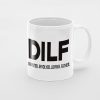 Primgi 11oz Ceramic DILF Coffee Mug For Father's Day