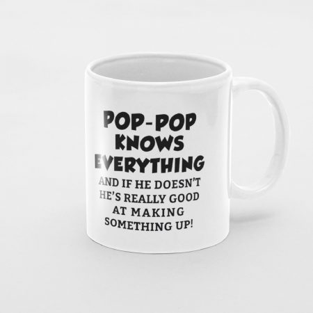 Primgi 11oz Ceramic Pop-Pop Knows Coffee Mug For Father's Day