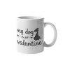 Primgi 11 oz Ceramic Valentine Dog Printed Valentine's Day Coffee Mug