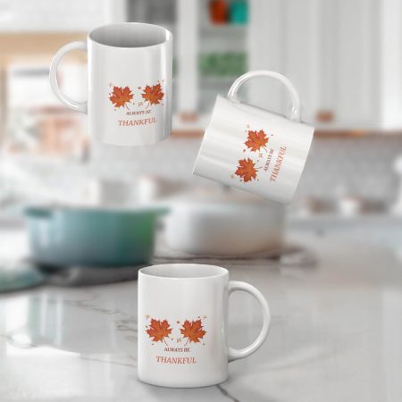 Primgi 11oz Ceramic Awesome Thankful Coffee Mug