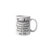 Primgi 11 oz Ceramic Teacher Printed Coffee Mug