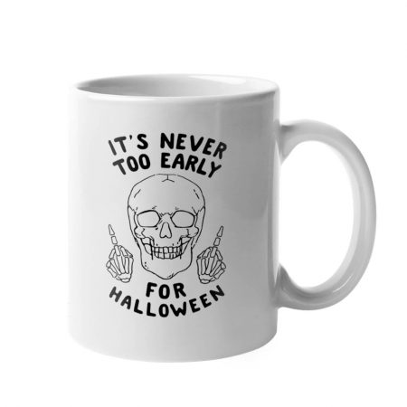 Primgi 11oz Ceramic Graphic-Print Halloween Design Coffee Mug