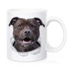 Primgi 11oz Ceramic Black Dog Design Coffee Mug