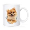 Primgi 11oz Ceramic Golden Brown Dog Design Coffee Mug