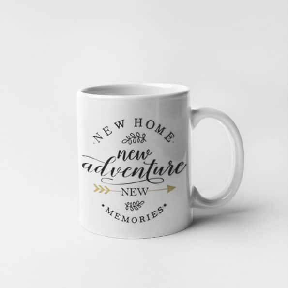 11oz New Home Adventure Premium White Ceramic Mug