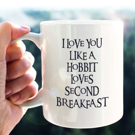 I Love You Like a Hobbit, Valentine’s Day Romantic Gift for Him, Her, Couples, Husband, Wife - 11oz Premium Ceramic Gift Mug